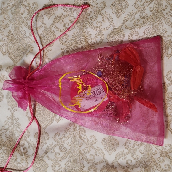 ๐HP๐ STQ gold-tone red & turquoise statement necklace - Picture 9 of 13